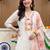 women floral embroidered regular thread work cotton kurta with trousers & with dupatta