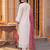 women ethnic motifs printed regular kurta with trousers & with dupatta