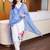 women floral printed regular linen kurta with trousers & with dupatta