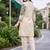 women ethnic motifs embroidered regular thread work cotton kurta with trousers