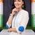 women printed regular cotton kurta with trousers