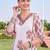 women ethnic motifs printed regular cotton kurta with trousers