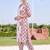 women ethnic motifs printed regular cotton kurta with trousers