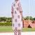 women ethnic motifs printed regular cotton kurta with trousers
