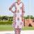 women ethnic motifs printed regular cotton kurta with trousers