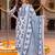women floral printed regular cotton kurta with trousers & with dupatta