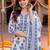 women floral printed regular cotton kurta with trousers & with dupatta