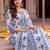 women floral printed regular cotton kurta with trousers & with dupatta