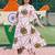 women floral printed regular cotton kurta with trousers