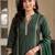 women regular gotta patti liva kurta with trousers & with dupatta
