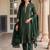 women regular gotta patti liva kurta with trousers & with dupatta