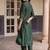 women regular gotta patti liva kurta with trousers & with dupatta