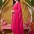 women ethnic motifs printed regular thread work kurta with trousers & with dupatta