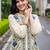 women floral embroidered regular thread work cotton kurta with trousers