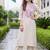 women ethnic motifs embroidered regular thread work kurta with palazzos