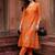 women ethnic motifs embroidered regular thread work kurta with trousers