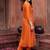 women ethnic motifs embroidered regular thread work kurta with trousers