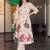 women floral printed regular cotton kurta with trousers