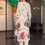 women floral printed regular cotton kurta with trousers