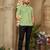 Light green cotton plain shirt