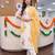 wome women floral regular thread work kurta with trousers & with dupatta