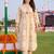 women printed regular kurta with trousers
