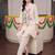 women floral printed regular cotton kurta with trousers