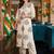 women ethnic motifs embroidered regular thread work cotton kurta with trousers