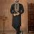 Black premium silk embroidered kurta pajama