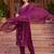 women ethnic motifs printed regular kurta with trousers & with dupatta
