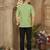 Light green cotton plain shirt