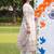 women ethnic motifs printed regular cotton kurta with trousers & with dupatta