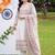 women ethnic motifs printed regular cotton kurta with trousers & with dupatta