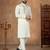 Off white premium silk embroidered kurta pajama