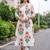 women floral printed regular cotton kurta with trousers