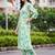 women floral printed regular kurta with trousers
