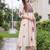 women ethnic motifs embroidered empire thread work kurta with trousers & with dupatta