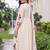 women ethnic motifs embroidered empire thread work kurta with trousers & with dupatta
