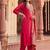 women ethnic motifs embroidered regular kurta with trousers & with dupatta