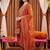 women ethnic motifs embroidered regular thread work liva kurta with trousers & with dupatta