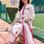 women ethnic motifs embroidered regular thread work cotton kurta with trousers & with dupatta