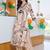women printed regular kurta with palazzos