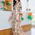 women printed regular kurta with palazzos