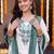 women floral embroidered regular thread work cotton kurta with trousers & with dupatta