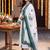 women floral embroidered regular thread work cotton kurta with trousers & with dupatta