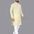 Yellow rayon chikankari lucknowi schifli work kurta pajama