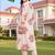 women floral printed regular cotton kurta with trousers