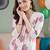 women floral printed empire cotton kurta with trousers