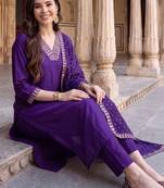 women ethnic motifs regular kurta with trousers & with dupatta