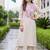 women ethnic motifs embroidered regular thread work kurta with palazzos